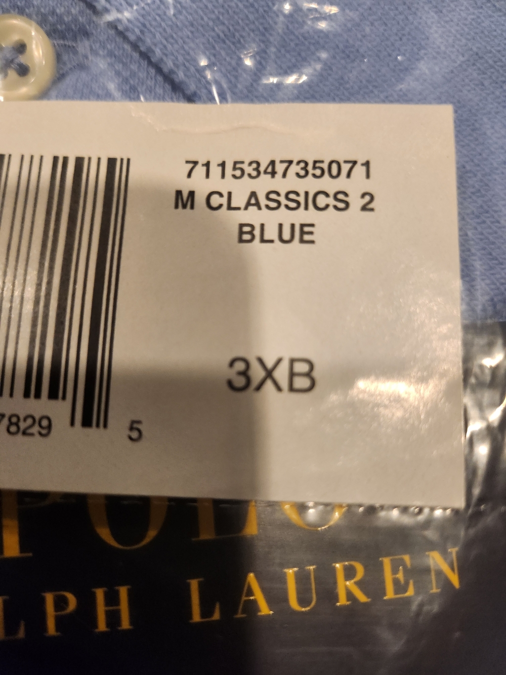 Ralph Lauren Classic Blue Button-Up Shirt